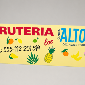 Altos Schild 140x50cm
